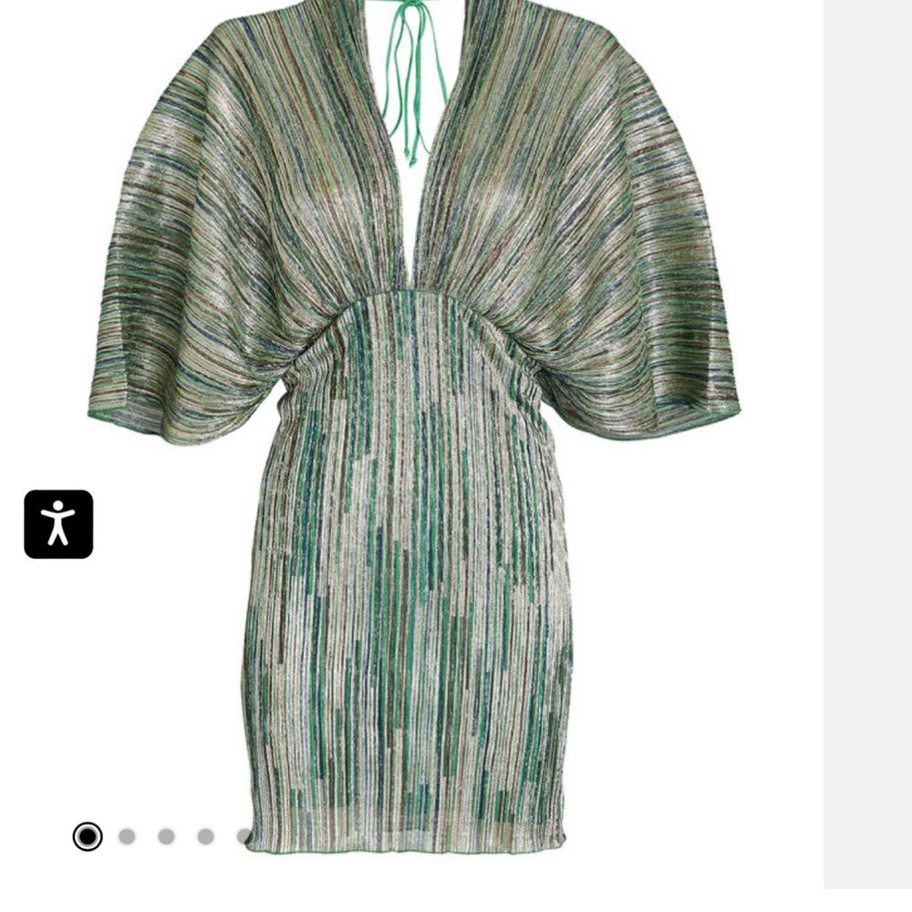 Rotate Birger Christensen draped sparkly mini dress - Picture 3 of 13